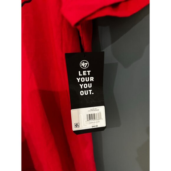 NWT '47 Brand Kansas City Chiefs Red & Black T Shirt, size L MSRP $40 - Picture 2 of 3